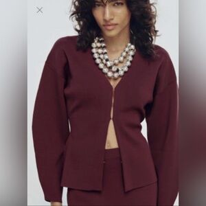 Zara Burgundy Top